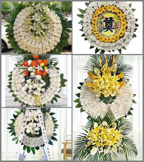 山东青岛胶州市张应镇小草泊村花圈速递